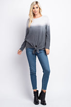 Tiffanie Ombre Top in Charcoal