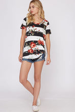 Marianne Striped Floral Top