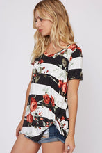 Marianne Striped Floral Top