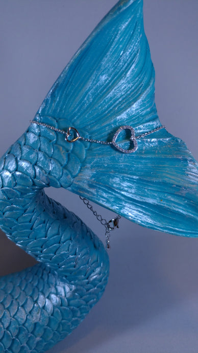 Hearts Apart Bracelet in Silver