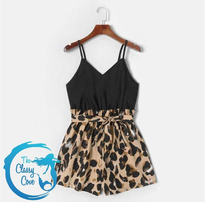 Leigh Romper in Leopard (Mom/Adult)