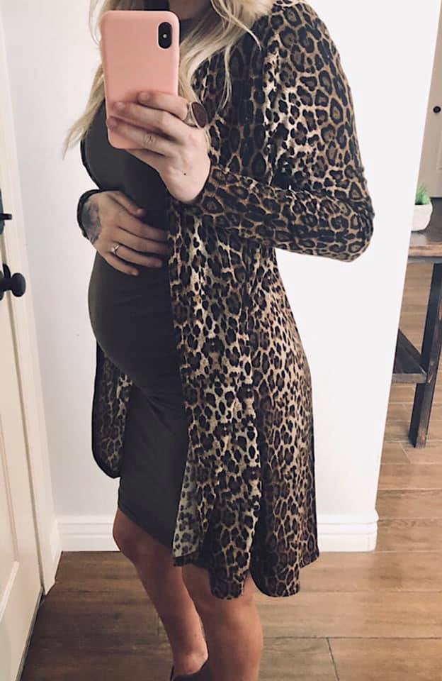 Cassie Cardigan in Leopard