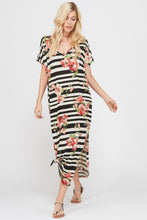 Noelle Striped Floral Dress