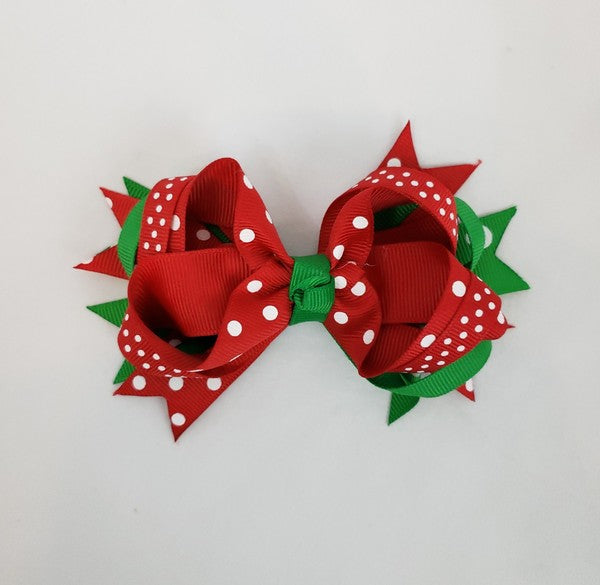 Merry and Bright Bow Clip