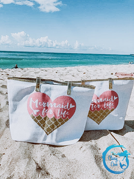 Mermaid For Life Beach Bag