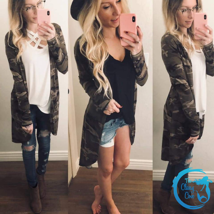 Avonlea Cardigan in Camo